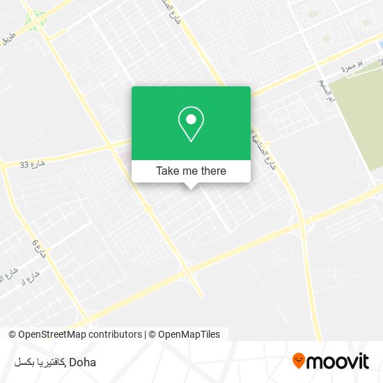كافتيريا بكسل map