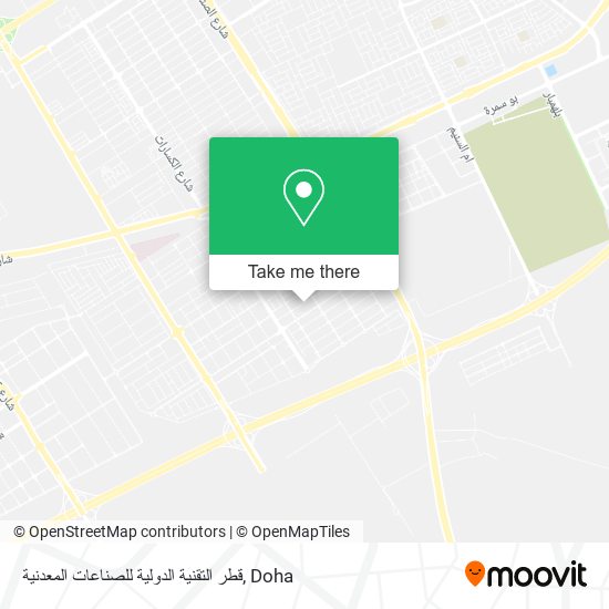 قطر التقنية الدولية للصناعات المعدنية map