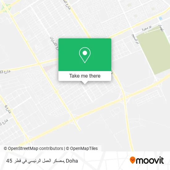 معسكر العمل الرئيسي في قطر 45 map