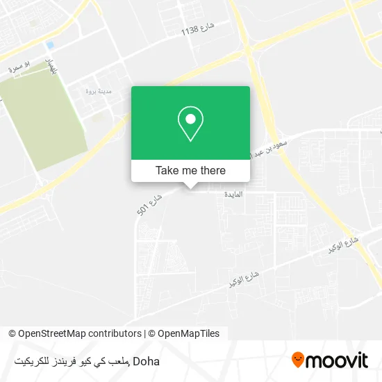 ملعب كي كيو فريندز للكريكيت map
