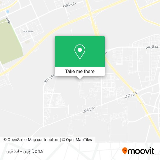 قيس - فيلا قيس map