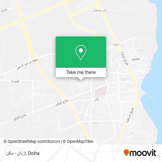 ازدان - سكن map