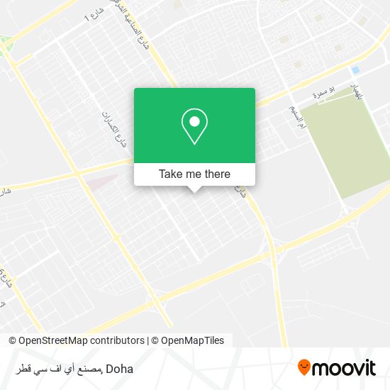 مصنع أي اف سي قطر map