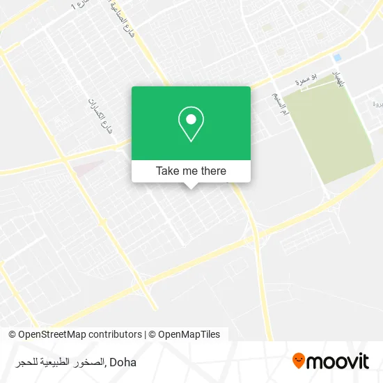 الصخور الطبيعية للحجر map