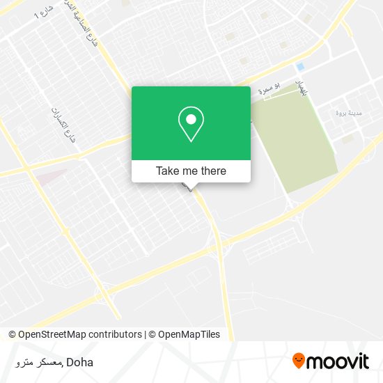 معسكر مترو map