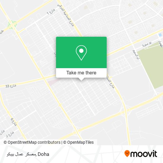 معسكر عمال بيبكو map