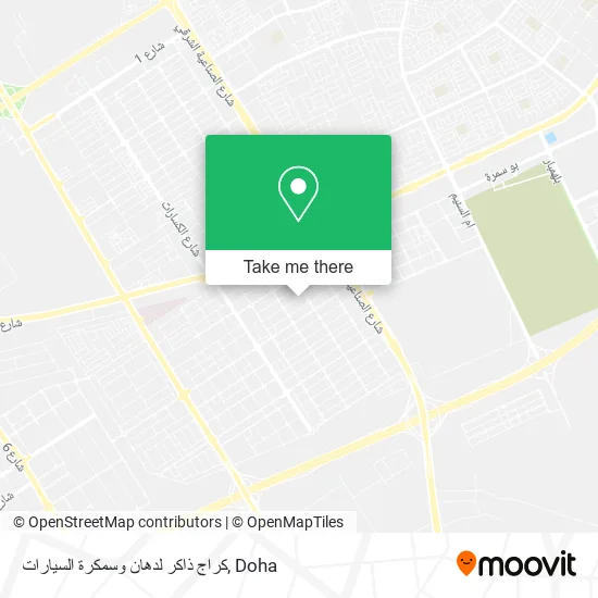 كراج ذاكر لدهان وسمكرة السيارات map