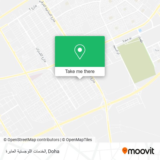 الخدمات اللوجستية العابرة map