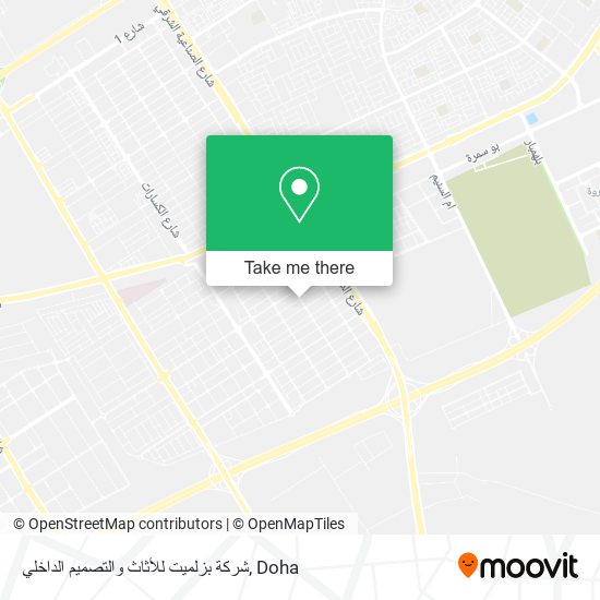 شركة بزلميت للأثاث والتصميم الداخلي map