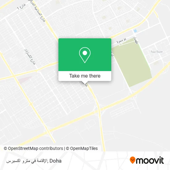 الإقامة في مترو اكسبرس map