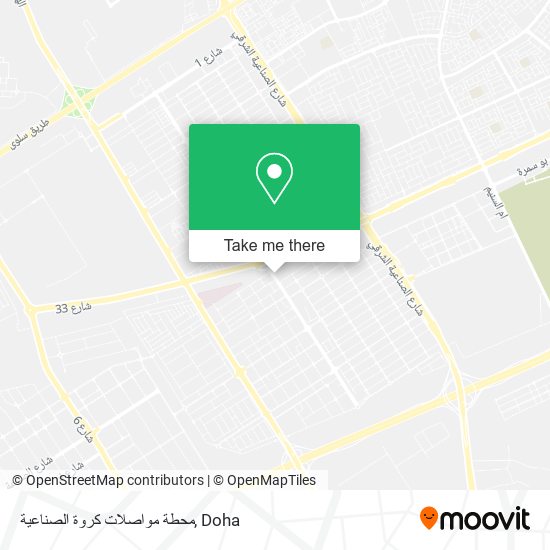 محطة مواصلات كروة الصناعية map