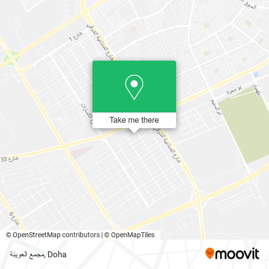 مجمع العوينة map