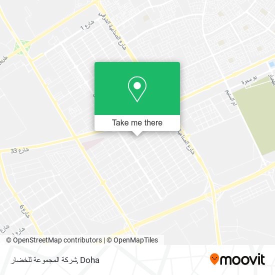 شركة المجموعة للخضار map