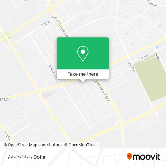ودية الغذاء قطر map