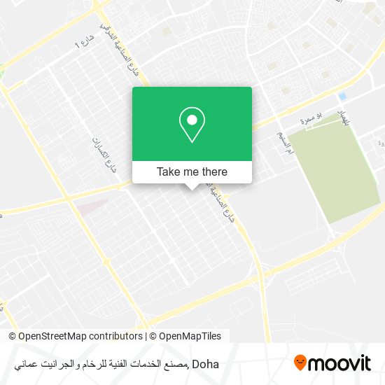 مصنع الخدمات الفنية للرخام والجرانيت عماني map