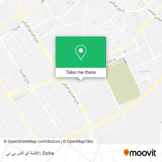 الإقامة أي اكس بي تي map