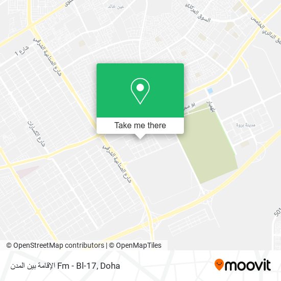 الإقامة بين المدن Fm - Bl-17 map