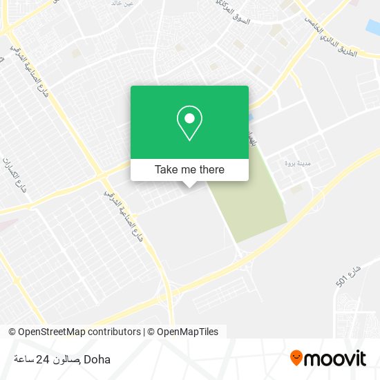 صالون 24 ساعة map