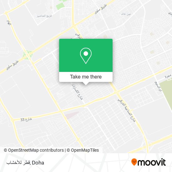 قطر للأخشاب map