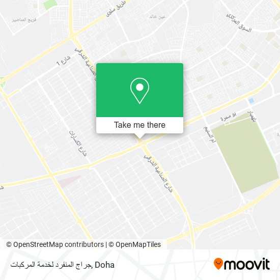 جراج المنفرد لخدمة المركبات map