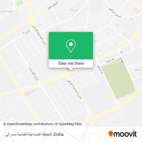 المنطقة الصناعية الخدمية مسراتي map