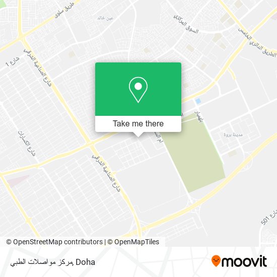مركز مواصلات الطبي map