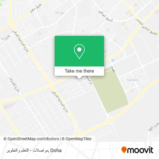 مواصلات - التعلم والتطوير map