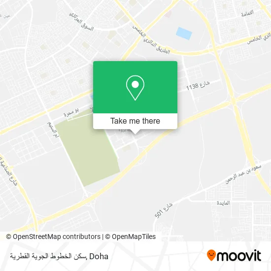 سكن الخطوط الجوية القطرية map