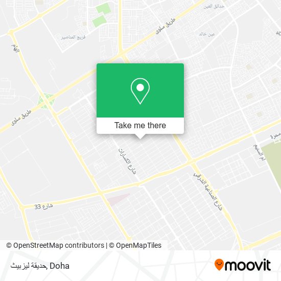 حديقة ليزبيث map