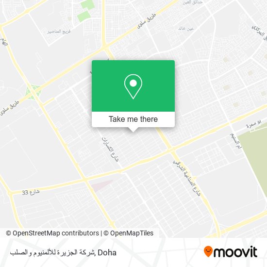 شركة الجزيرة للألمنيوم والصلب map