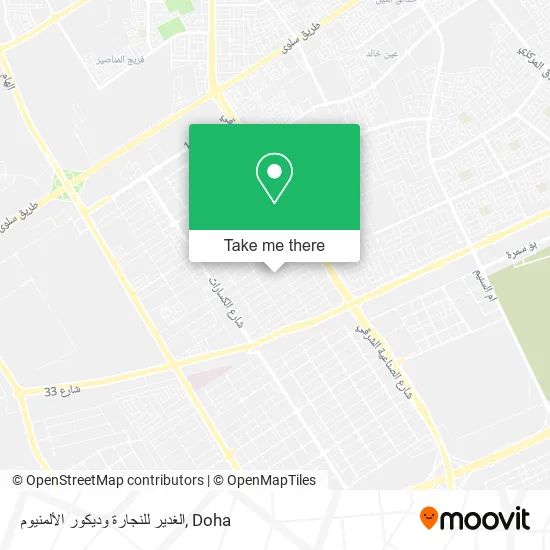 الغدير للنجارة وديكور الألمنيوم map