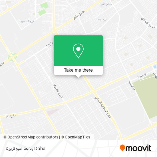 ما بعد البيع تويوتا map