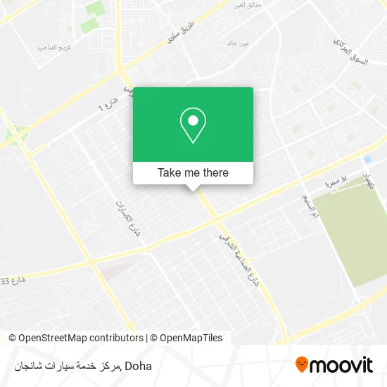 مركز خدمة سيارات شانجان map