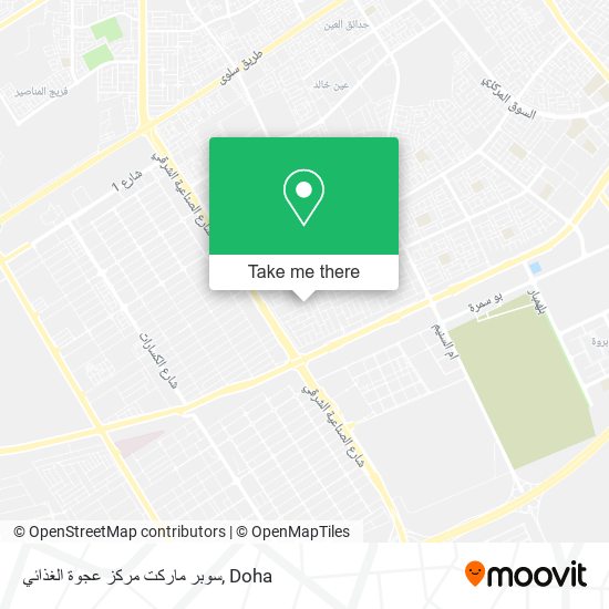 سوبر ماركت مركز عجوة الغذائي map