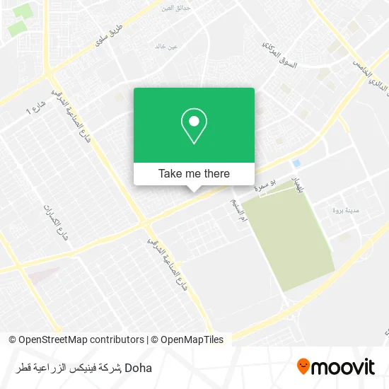 شركة فينيكس الزراعية قطر map