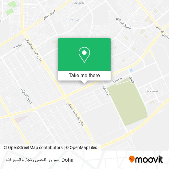 السرور لفحص وتجارة السيارات map