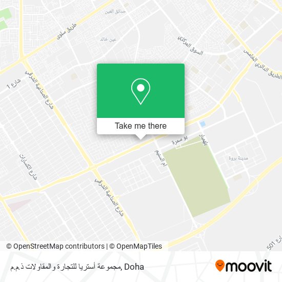 مجموعة أستريا للتجارة والمقاولات ذ.م.م map