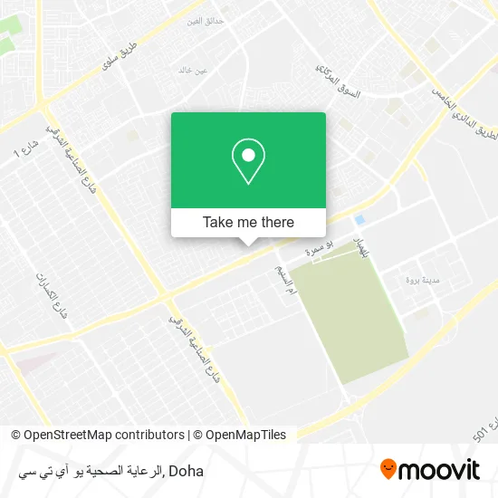 الرعاية الصحية يو آي تي سي map