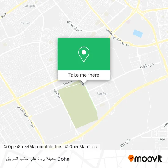 حديقة بروة على جانب الطريق map