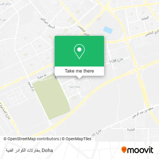 مقاولات الكوادر الفنية map