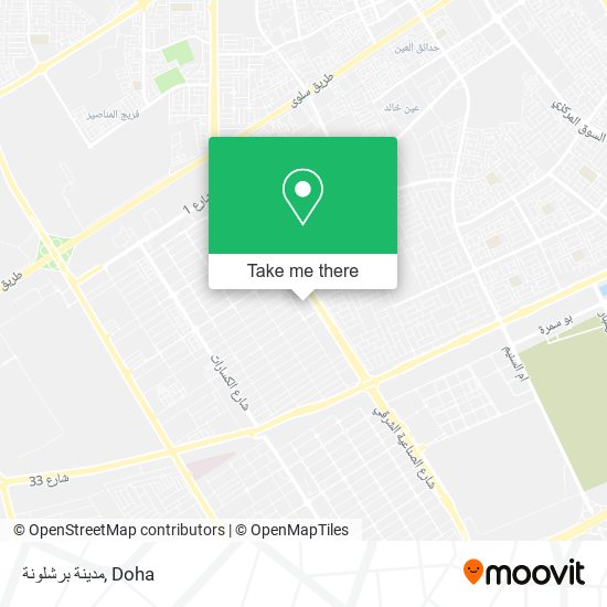 مدينة برشلونة map