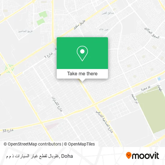 غلوبال لقطع غيار السيارات ذ م م map