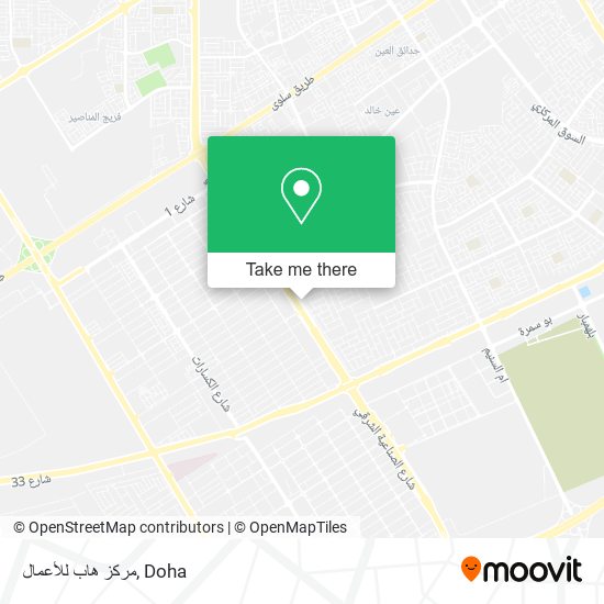 مركز هاب للأعمال map