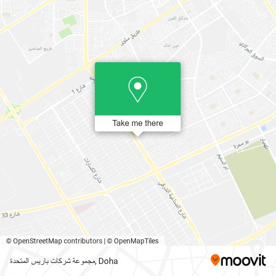 مجموعة شركات باريس المتحدة map