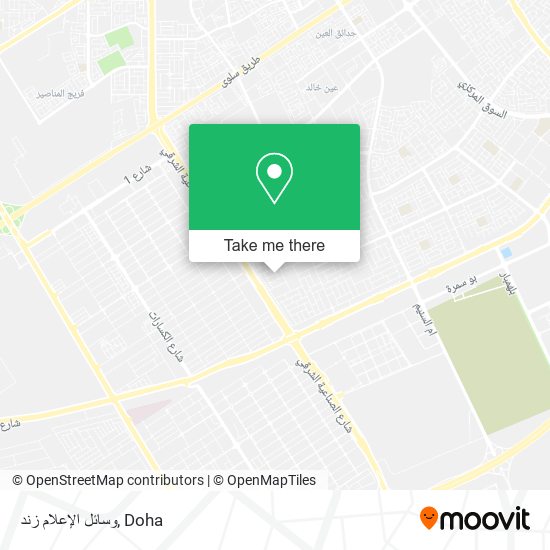 وسائل الإعلام زند map