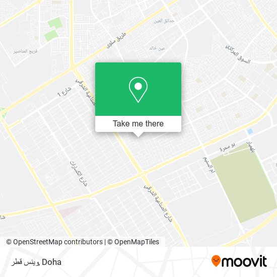 وينس قطر map