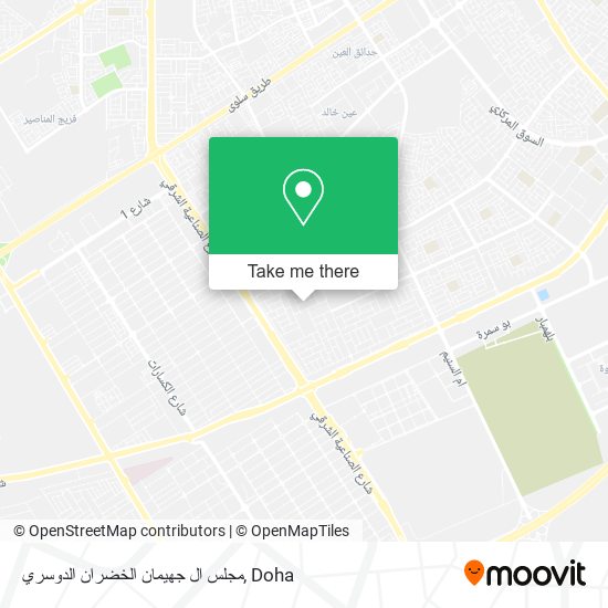 مجلس ال جهيمان الخضران الدوسري map
