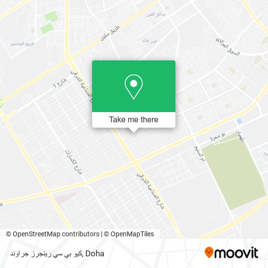 كيو بي سي رينجرز جراوند map
