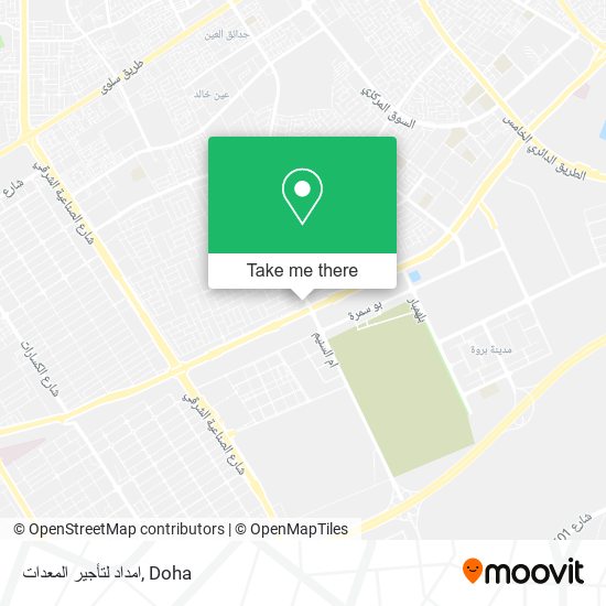 امداد لتأجير المعدات map