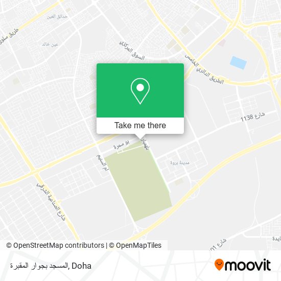 المسجد بجوار المقبرة map